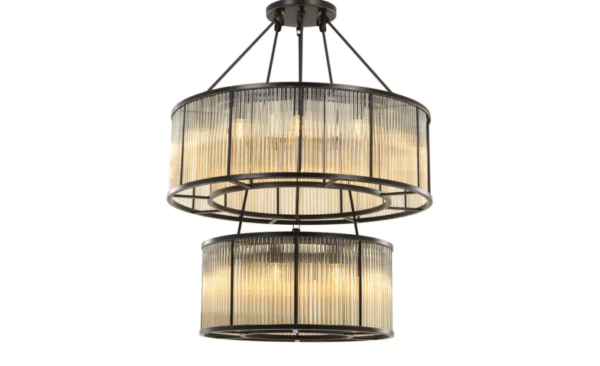 Chandelier in Bronze Highlight Finish