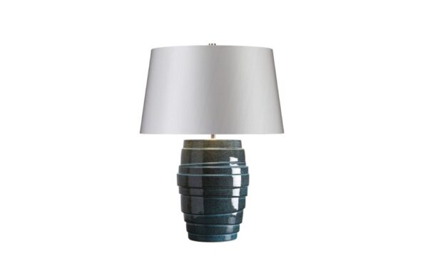 Neptune Table Lamp in Blue Glaze